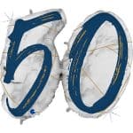 Шар Цифра 50 Синий 112см